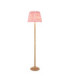 Twist & Ikat 40cm Floor Lamp Oak Resin Coral Pink-1