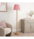 Twist & Ikat 40cm Floor Lamp Oak Resin Coral Pink-3