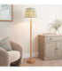 Twist & ZigZag 40cm Floor Lamp Oak Resin Cotswold Green-2