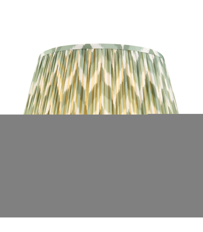 Twist & ZigZag 40cm Floor Lamp Oak Resin Cotswold Green-7