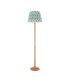 Twist & ZigZag 40cm Floor Lamp Oak Resin Cotswold Green-8