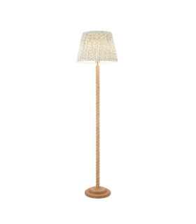 Twist & Leaf 40cm Floor Lamp Oak Resin Herb Garden Green-1