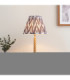 Twist & Zigzag 25cm Table Lamp Oak Resin Pearl Grey-2