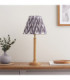 Twist & Zigzag 25cm Table Lamp Oak Resin Pearl Grey-3