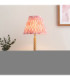Twist & Ikat 25cm Table Lamp Oak Resin Coral Pink-2