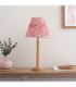 Twist & Ikat 25cm Table Lamp Oak Resin Coral Pink-3