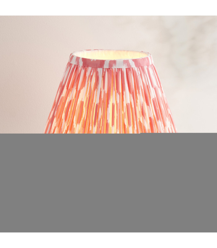 Twist & Ikat 25cm Table Lamp Oak Resin Coral Pink-4