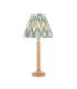 Twist & Zigzag25cm Table Lamp Oak Resin Cotswold Green-1