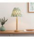 Twist & Zigzag25cm Table Lamp Oak Resin Cotswold Green-2