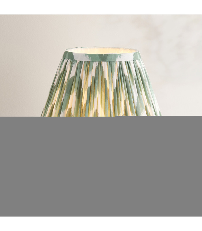 Twist & Zigzag25cm Table Lamp Oak Resin Cotswold Green-4