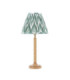 Twist & Zigzag25cm Table Lamp Oak Resin Cotswold Green-8