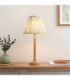 Twist & Leaf 25cm Table Lamp Oak Resin Herb Garden Green-2