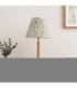 Twist & Leaf 25cm Table Lamp Oak Resin Herb Garden Green-3