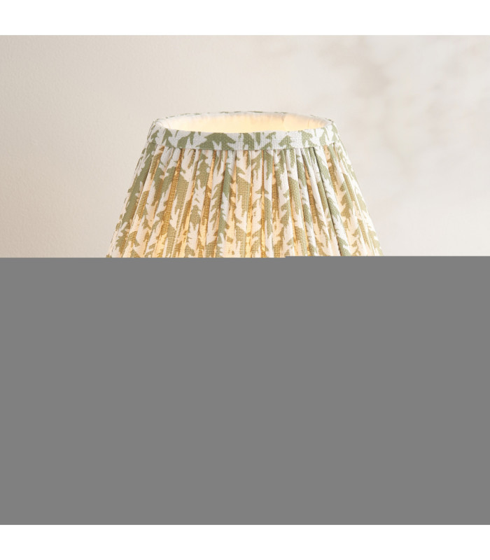 Twist & Leaf 25cm Table Lamp Oak Resin Herb Garden Green-4