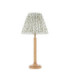 Twist & Leaf 25cm Table Lamp Oak Resin Herb Garden Green-8