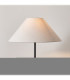 Arlo & Avalon 52cm Floor Lamp Matt Black Natural Linen-3