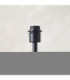 Arlo & Avalon 52cm Floor Lamp Matt Black Natural Linen-5
