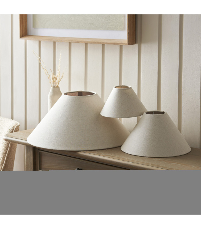 Arlo & Avalon 52cm Floor Lamp Matt Black Natural Linen-6