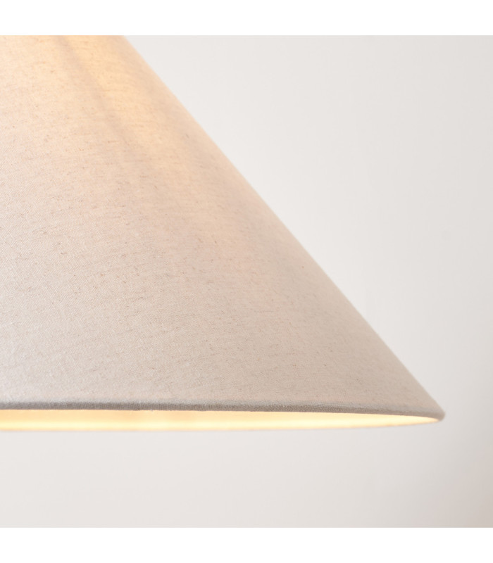 Arlo & Avalon 52cm Floor Lamp Matt Black Natural Linen-7