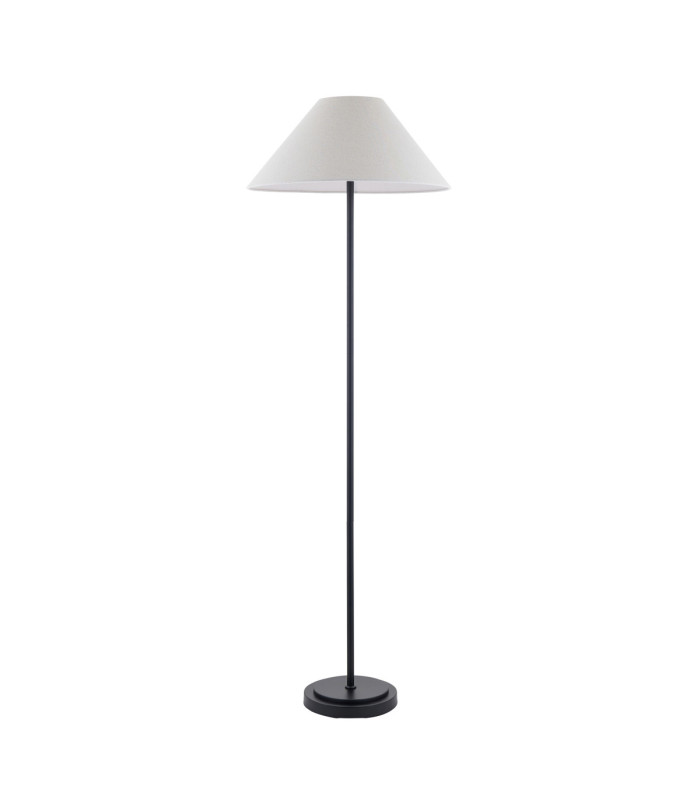 Arlo & Avalon 52cm Floor Lamp Matt Black Natural Linen-8