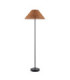 Arlo & Rattan 52cm Floor Lamp Matt Black Dark Rattan-1