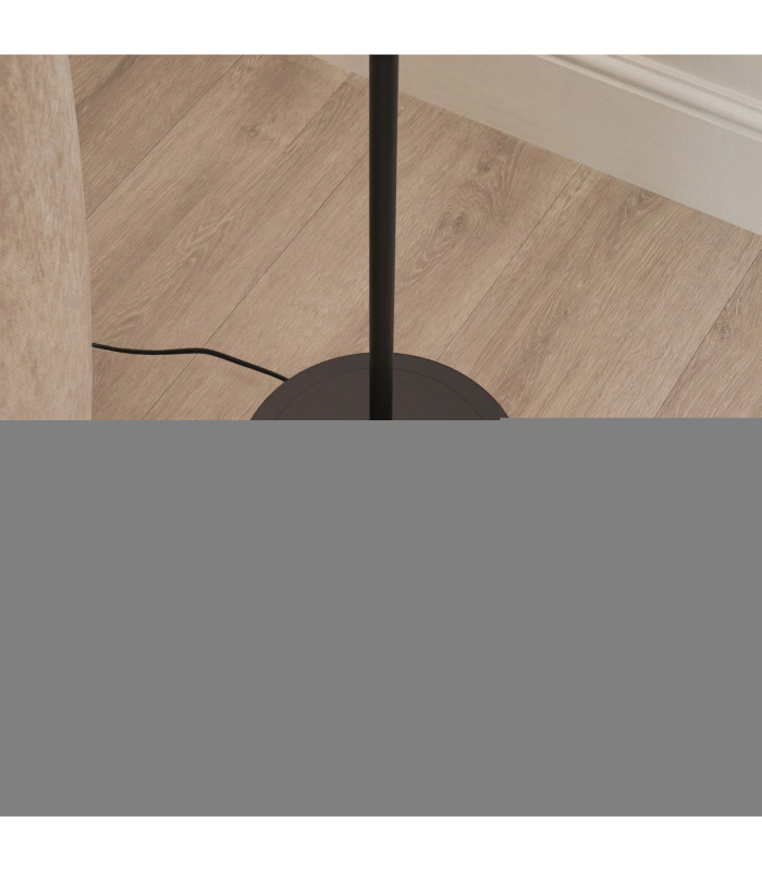 Arlo & Rattan 52cm Floor Lamp Matt Black Dark Rattan-5
