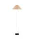 Arlo & Rattan 52cm Floor Lamp Matt Black Natural Rattan-1