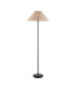 Arlo & Rattan 52cm Floor Lamp Matt Black Natural Rattan-8