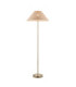 Arlo & Rattan 52cm Floor Lamp Antique Brass Natural Rattan-1