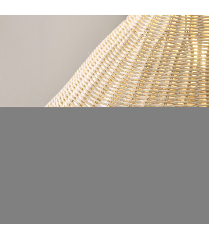 Arlo & Rattan 52cm Floor Lamp Antique Brass Natural Rattan-4