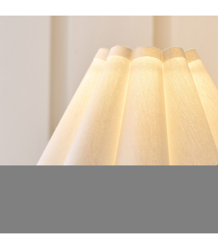 Sylvie Wall Lamp Matt Black Vintage White Cotton-6