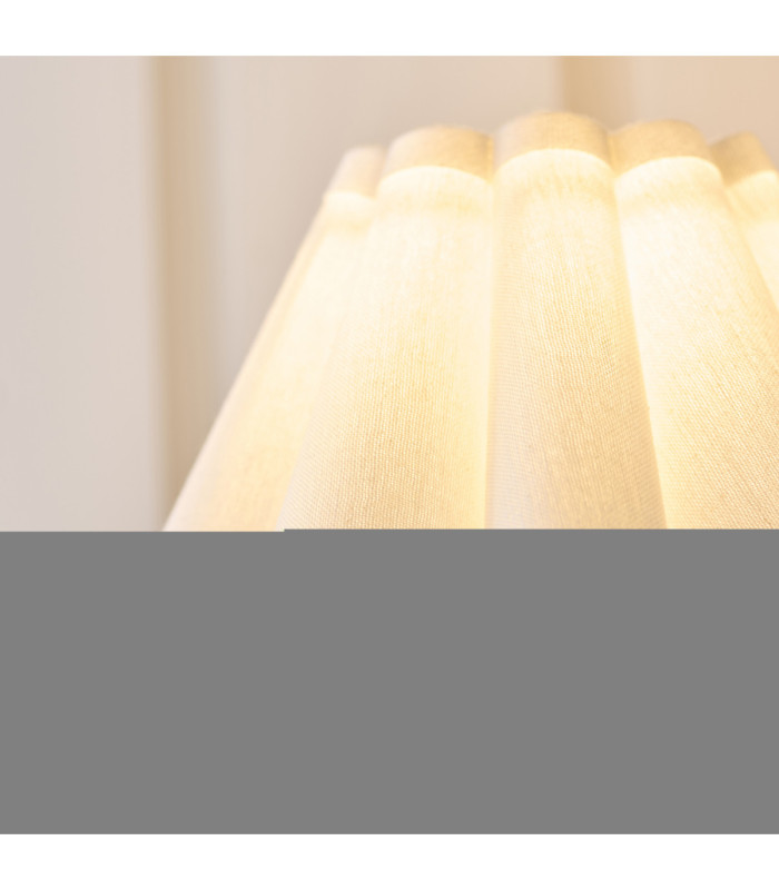 Sylvie Wall Lamp Antique Brass Vintage White Cotton-6