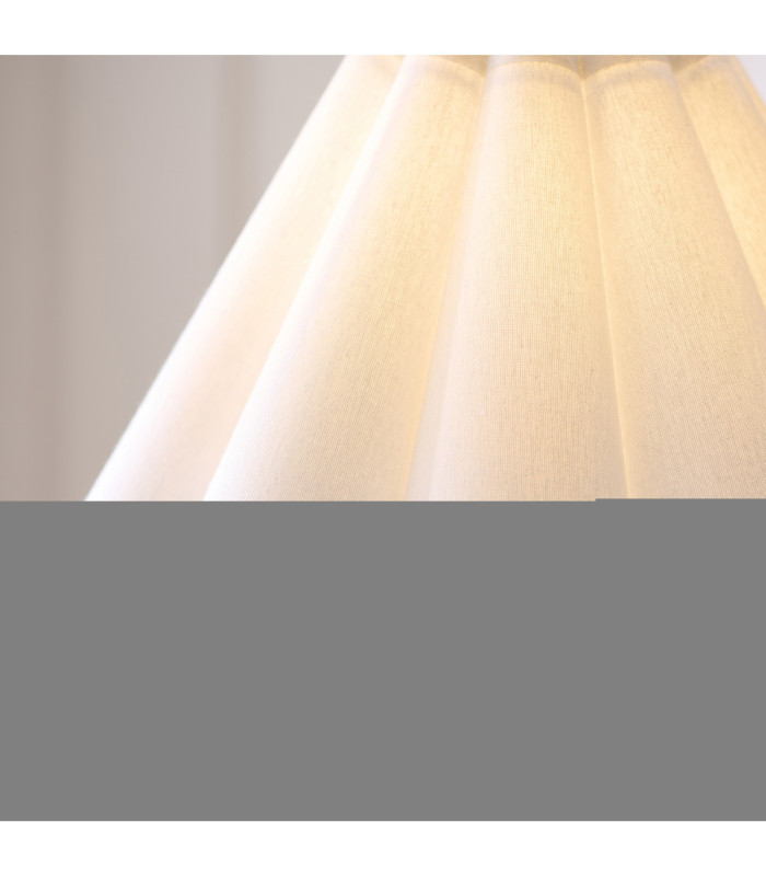 Sylvie Table Lamp Matt Black Vintage White Cotton-5