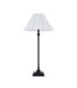 Sylvie Table Lamp Matt Black Vintage White Cotton-8