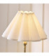 Sylvie Table Lamp Antique Brass Vintage White Cotton-4