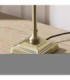 Sylvie Table Lamp Antique Brass Vintage White Cotton-7