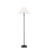 Sylvie Floor Lamp Matt Black Vintage White Cotton-1