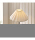 Sylvie Floor Lamp Matt Black Vintage White Cotton-3