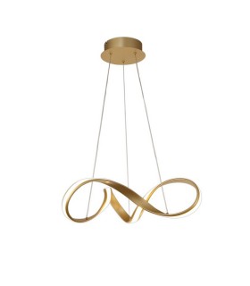 Small Ceiling Pendant, 1 x 30W LED, 3000K, 1800lm, Sand Gold - 1