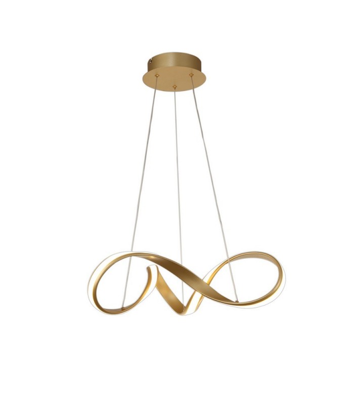 Small Ceiling Pendant, 1 x 30W LED, 3000K, 1800lm, Sand Gold - 1
