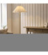 Sylvie Floor Lamp Antique Brass Vintage White Cotton-2