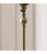 Sylvie Floor Lamp Antique Brass Vintage White Cotton-4