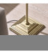 Sylvie Floor Lamp Antique Brass Vintage White Cotton-5