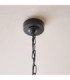 Sylvie Multi Arm Pendant Light Matt Black Vintage White Cotton-7