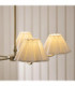 Sylvie Multi Arm Pendant Light Antique Brass Vintage White Cotton-5