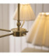 Sylvie Multi Arm Pendant Light Antique Brass Vintage White Cotton-6