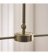 Sylvie Multi Arm Pendant Light Antique Brass Vintage White Cotton-5