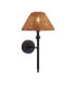 Jericho Wall Lamp Matt Black Dark Rattan-1