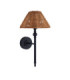 Jericho Wall Lamp Matt Black Dark Rattan-7