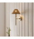 Jericho Wall Lamp Antique Brass Dark Rattan-2